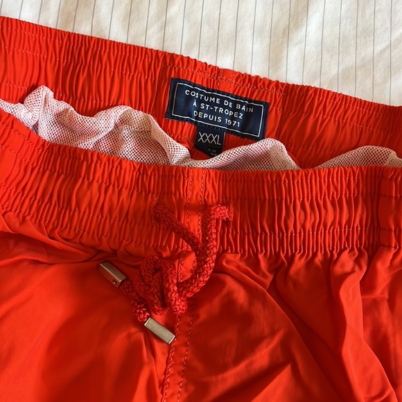 Vilebrequin Men Swim Trunks Solid XXXL Orange - Picture 3 of 4